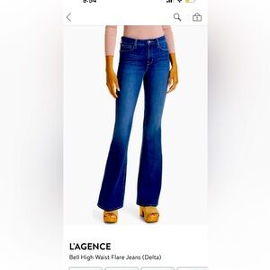 L'Agence High Rise Denim Flares